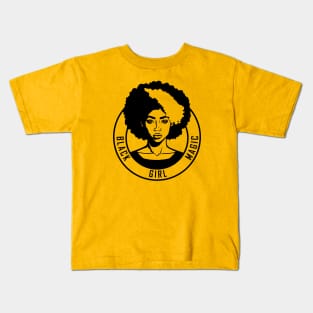 Afro black girl magic | afro black woman Kids T-Shirt